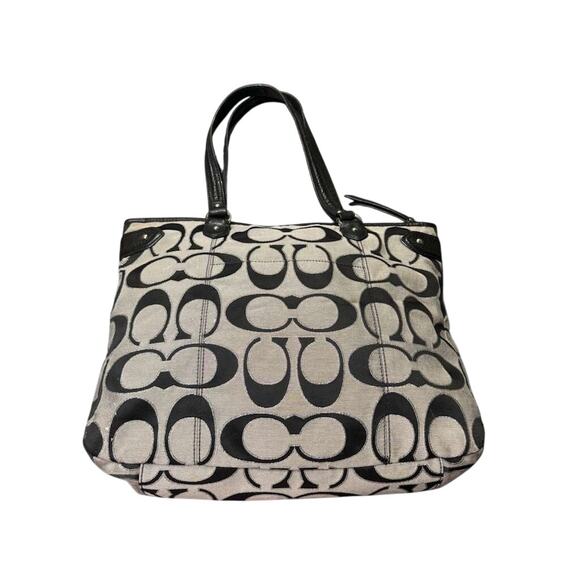 Sold! Coach Daisy Signature Outline Emma Metallic Tote - Picture 2 of 6